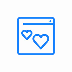 favorites liked items bookmarked icon sign vector
