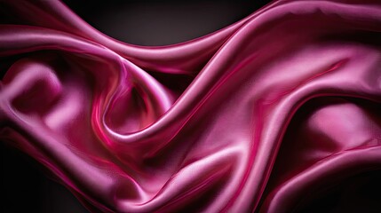 Obraz premium Crimson silk drapes in elegant folds