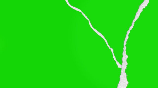 Paper Rip Transition on Green Screen &ndash; 4K Tear Effect