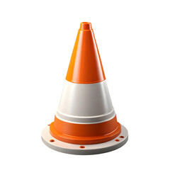 Realistic traffic cone