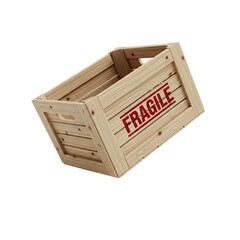 cardboard box on a white background