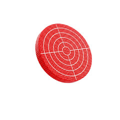 red plastic ball