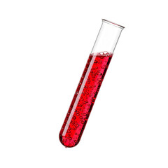 test tube with red liquid