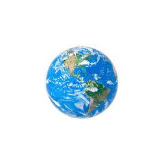 earth globe on white background