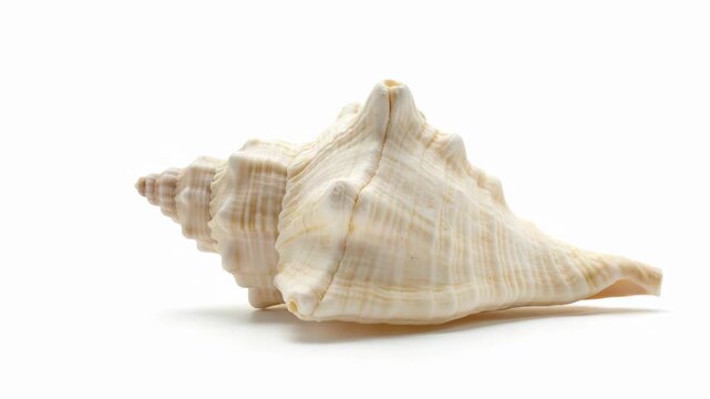 Delicate seashell array, capturing the elegant beauty of marine life in a studio setting