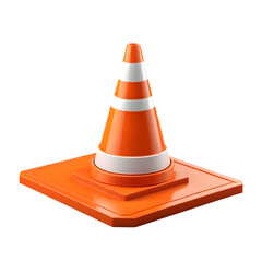 Realistic traffic cone