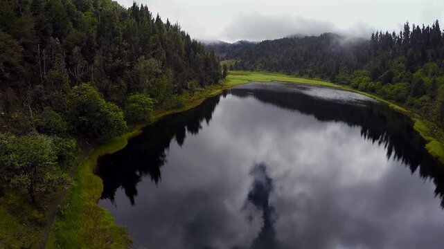 lake in the mountains of Merida, Venezuela