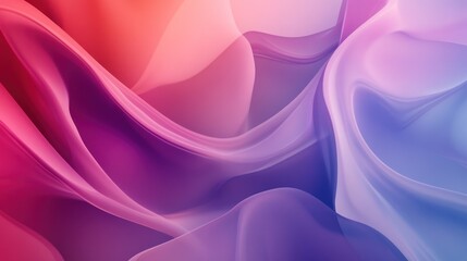 Fototapeta premium Ethereal Waves of Gradient Color: A Captivating Abstract Background