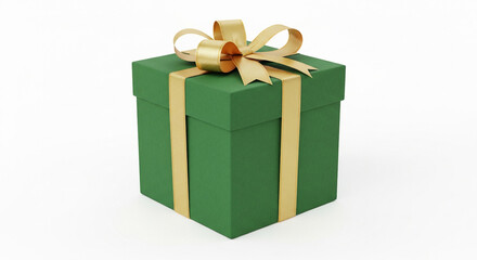 Obraz premium green gift box