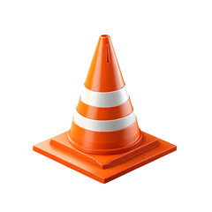 Realistic traffic cone