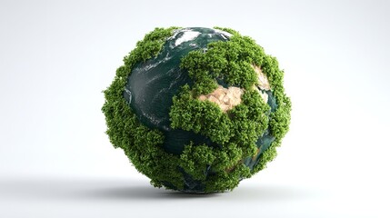 Earth Day concept on white background isolated

