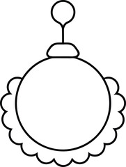 Fototapeta premium wreath hanger icon on transparent background