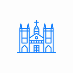 Fototapeta premium gothic church icon sign vector