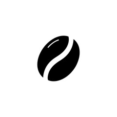 Abstract coffee bean icon, a versatile design element for web and print.
