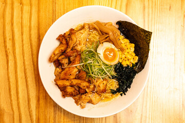 Chicken ramen bowl