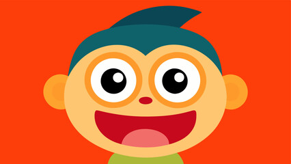 Character with Wide Eyes A cartoon character with large round eyes popping out of their head their eyebrows arching high above their forehead. Their mouth is open in an O shape