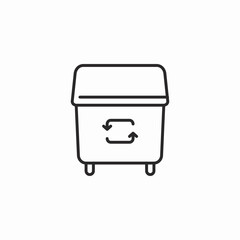 recycling bin icon sign vector