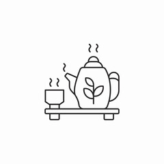 tea ceremony icon sign vector