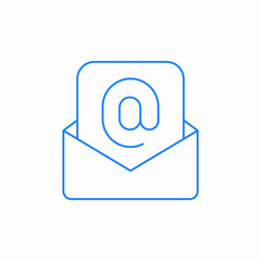 electronic mail letter email icon sign vector