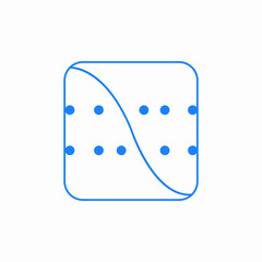 grid mode guides camera editor icon sign vector