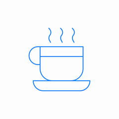 hot beverage cup icon sign vector