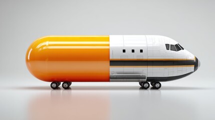 Pill-shaped airplane