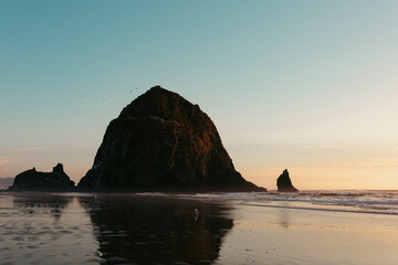 Haystack Rock at Cannon Beach, Oregon