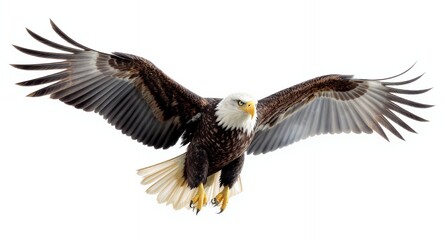 Fototapeta premium Majestic Bird of Prey in Flight with Spread Wings