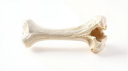 Fototapeta premium Single Bone on White Background