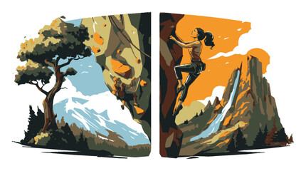 Obraz premium Intriguing Adventure Scene with Dragon and Ship in Dramatic Landscape