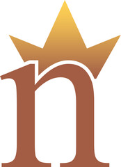 Royal N Logo with Crown
