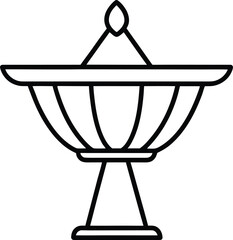 table centerpiece icon on transparent background