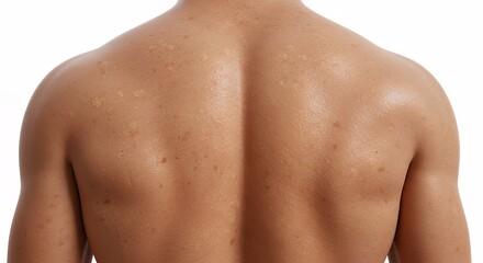 Bare back of a person
