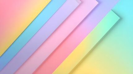 Fototapeta premium Colorful overlapping geometric shapes create a vibrant design.