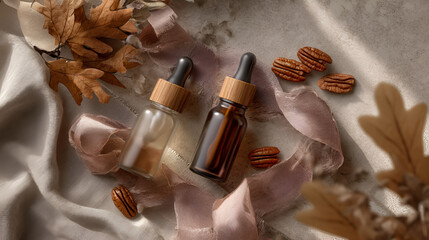 Natural skincare with botanical infusions. Gentle beauty for autumn rituals, nourishing essentials.