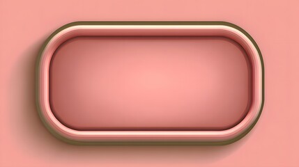 Decorative, oval-shaped frame in a light pinkish-tan color.