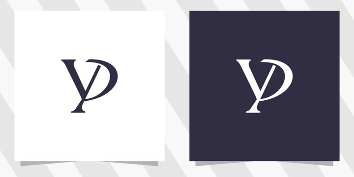 letter yp py logo design