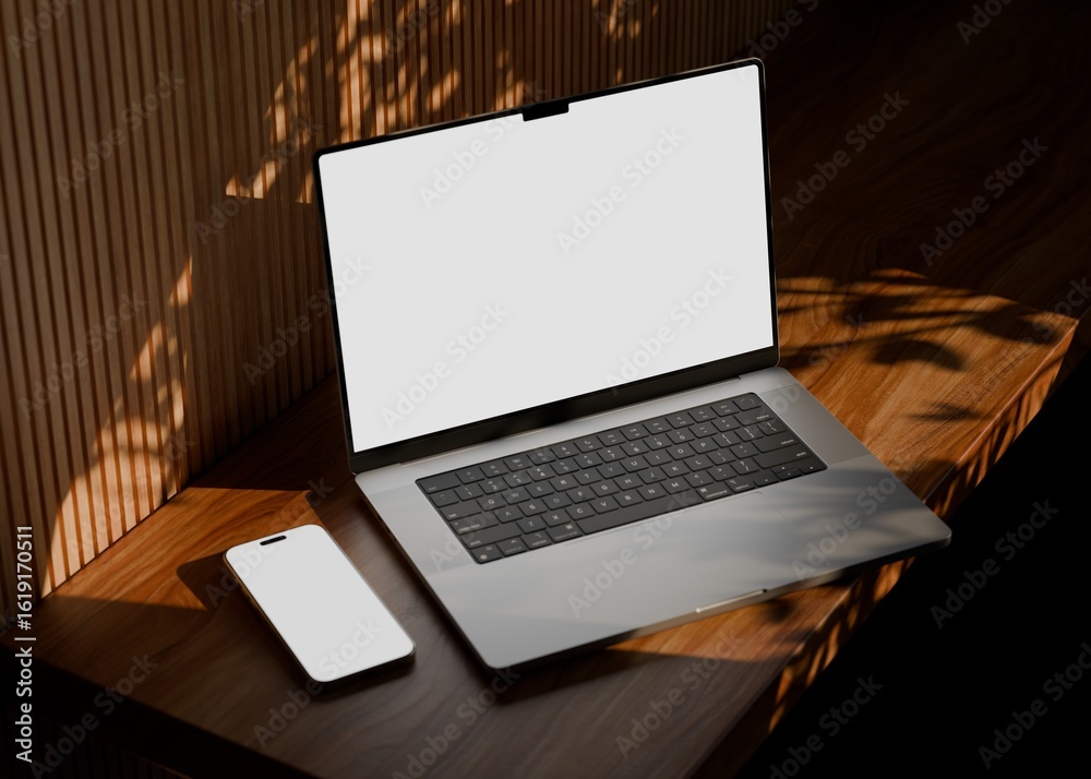 Canvas Prints responsive web design and website mockup, devices mock up, smartphone desktop tablet laptop template