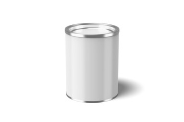 Standing of Tin Paint Bucket, 3D Illustration