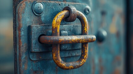 Discover the weathered charm of this vintage door latch, perfect for adding an authentic touch to your rustic design or industrial-themed project, showcasing strength and history