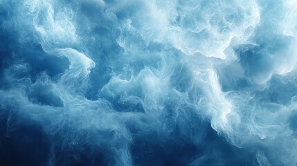 Dive into a stunning blue dreamscape with ethereal clouds and smoky textures, perfect for adding a calming, otherworldly touch to your next creative project or campaign