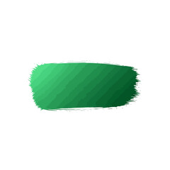 Textured green watercolor brush stroke with a subtle gradient effect and rough edges, isolated on a clean white background.