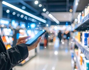 Seamless Omnichannel Retail: In-Store & Smartphone Interaction. Integrated Customer Experience & Modern Commerce