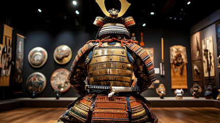 Samurai armor display at museum
