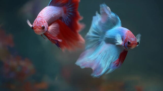 tropical fish in aquarium