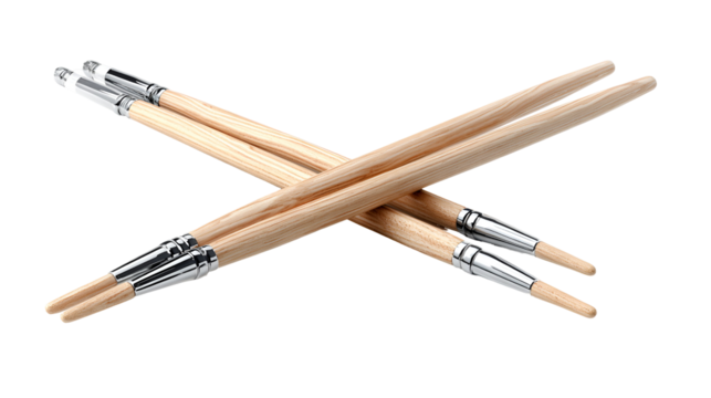 Wooden paintbrushes art supplies crossed design elegance - Powered by Adobe