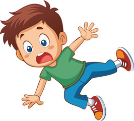 child boy playing fall