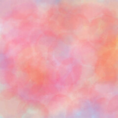 花びらのようなピンクのエモい水彩（丸）