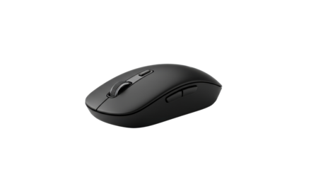 Ergonomic computer mouse for office or home use isolated PNG with Transparent Background