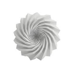 Geometric spiral abstract design element isolated PNG with Transparent Background